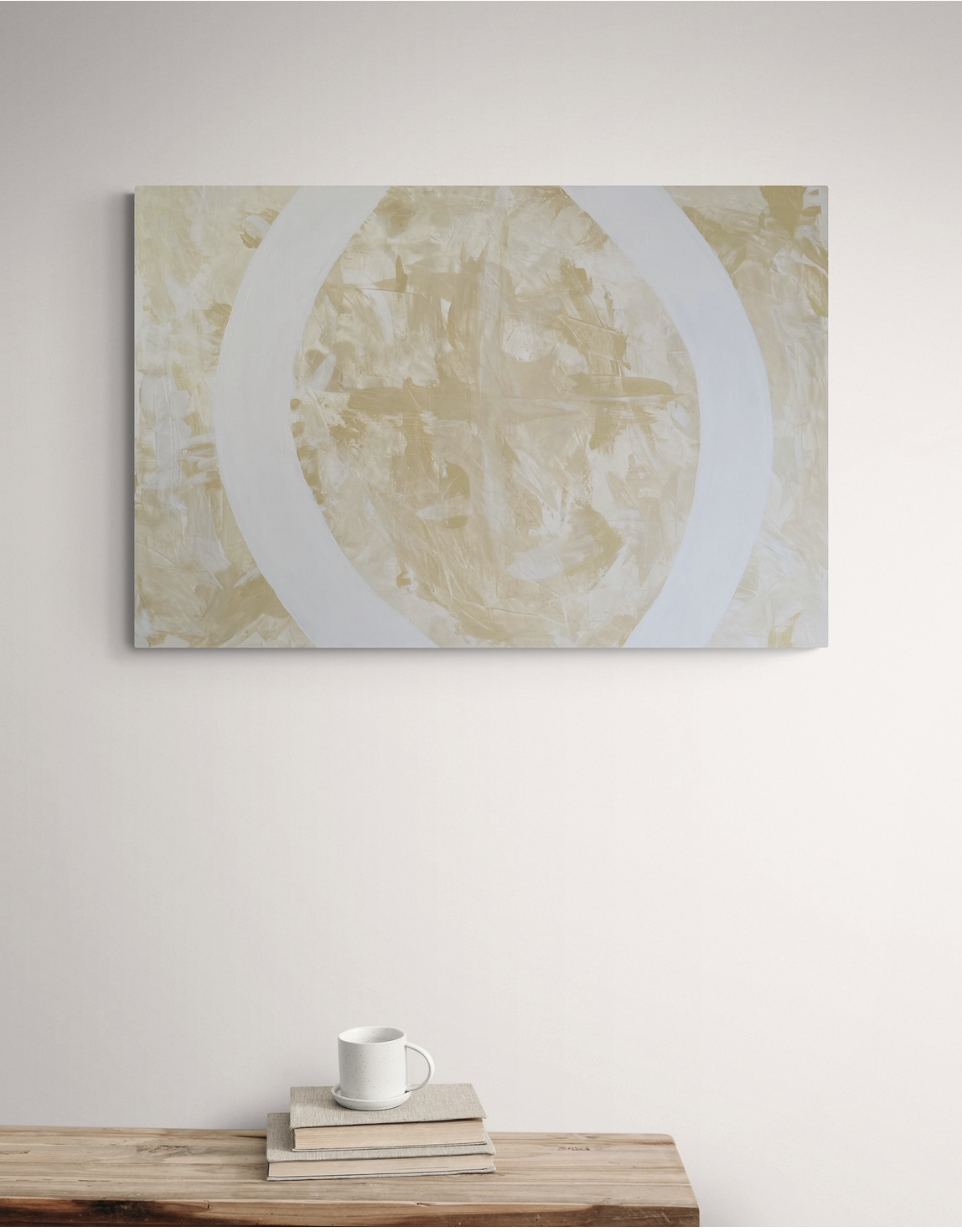 White circle