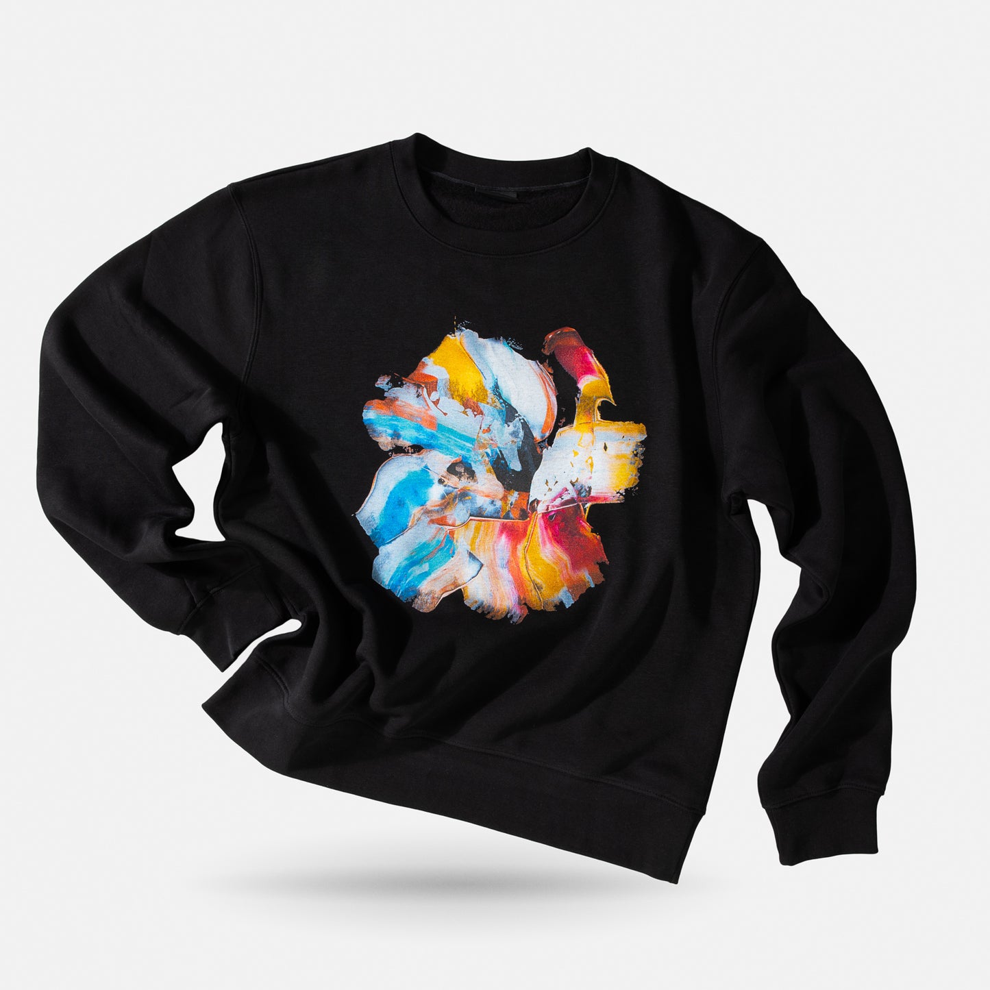 Artwork crewneck sweatshirt / Happy moment